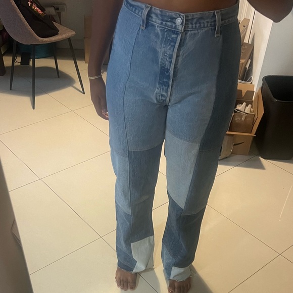 RE/DONE patchwork bootcut jeans - Picture 2 of 5